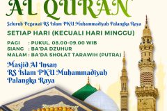 Sebulan Penuh Bersama Al-Qur’an, RS Islam PKU Muhammadiyah Palangka Raya Hidupkan Ramadhan Dengan Tadarus Harian
